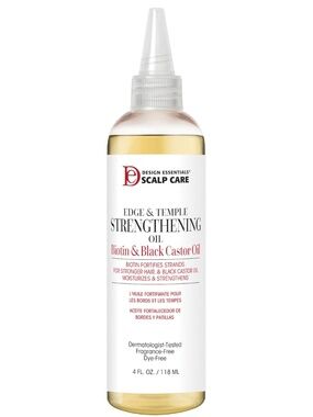 Design Essentials Scalp Care Edge & Temple Strengthening Oil w Biotin, 4oz, NWT